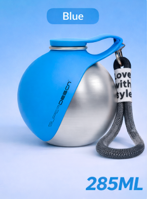 Portable Dog Water Bottle with Built-in Bowl